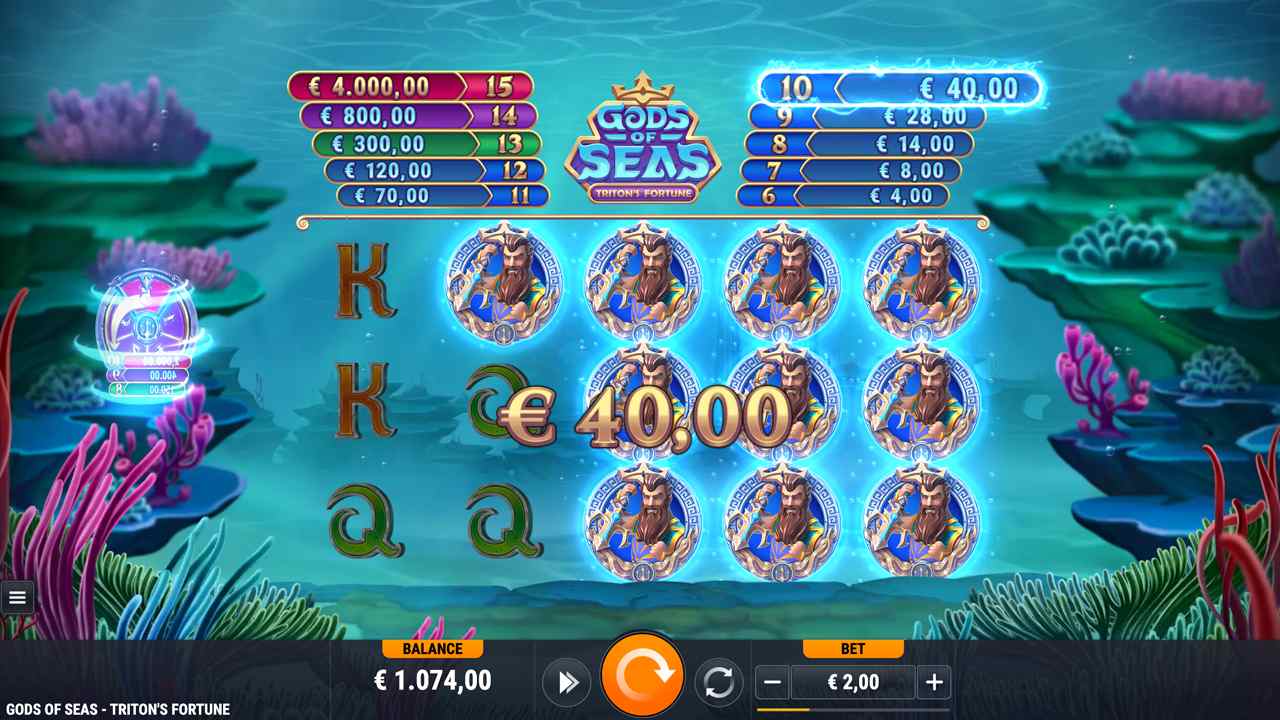 Gods of Seas Triton's Fortune slot Foxium - Gameplay